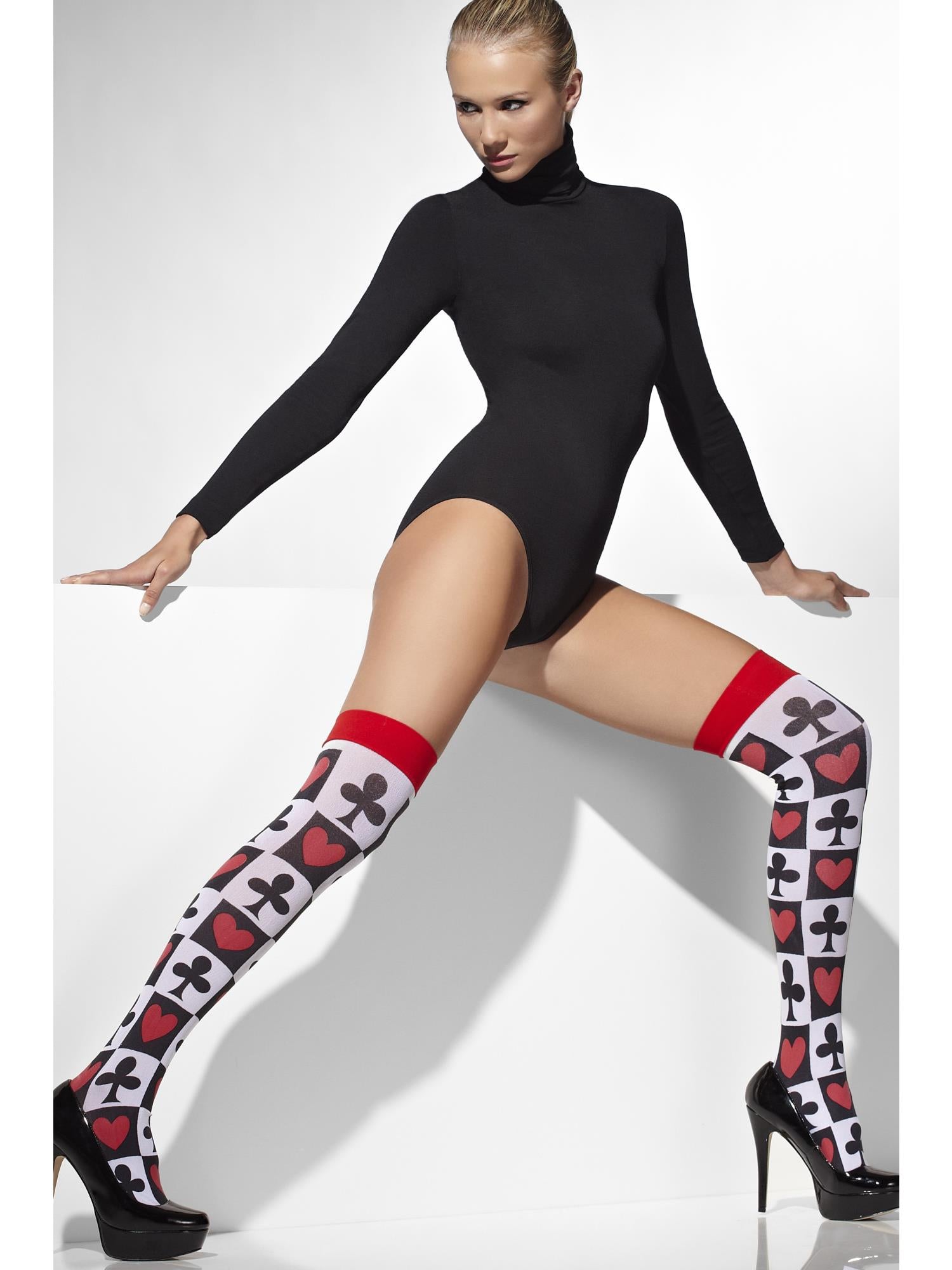 Opaque Hold-Ups, White, Poker Pattern