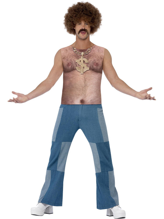 Realistic 70s Hairy Chest, Sleeveless Top