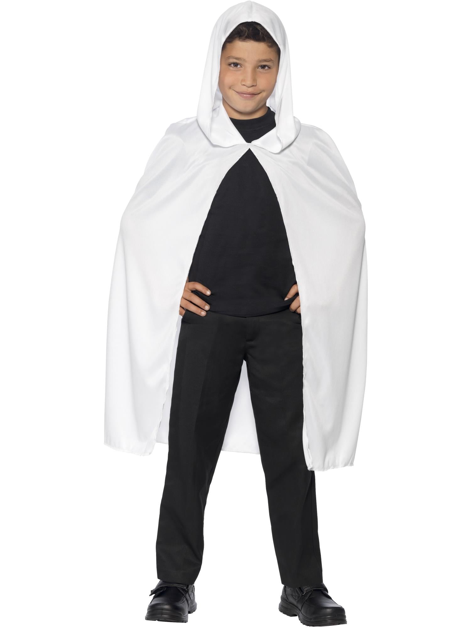 Hooded Cape, White