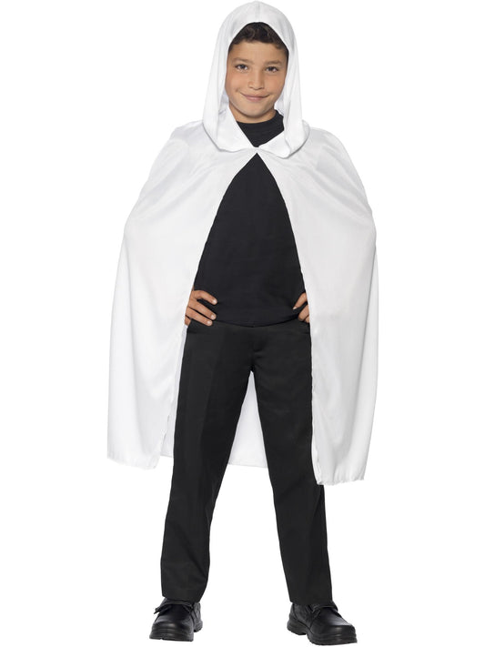 Hooded Cape, White