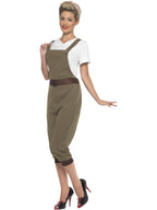 WW2 Land Girl Costume, Khaki