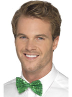 Sequin Bow Tie, Green