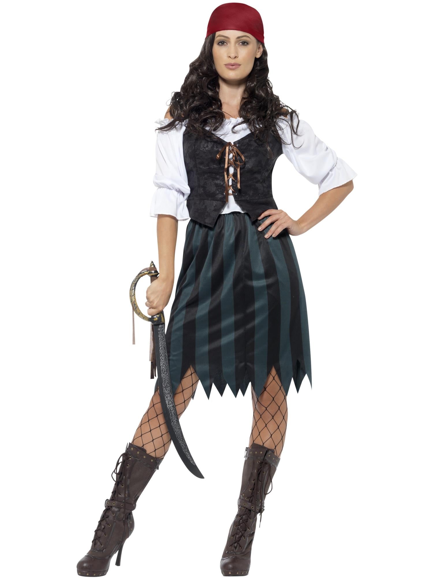 Pirate Deckhand Costume, with Skirt