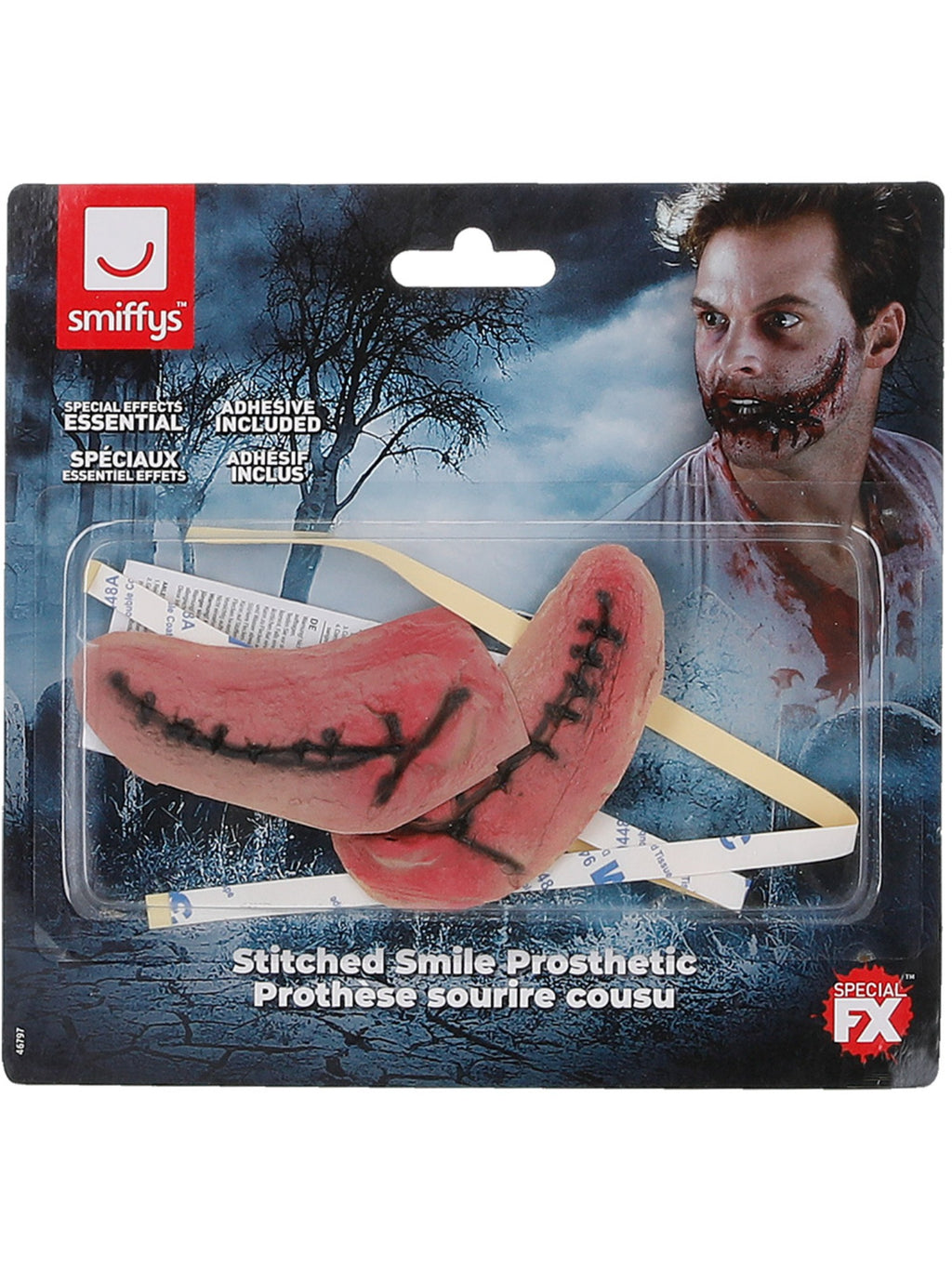 Latex Stitched Smile Prosthetic