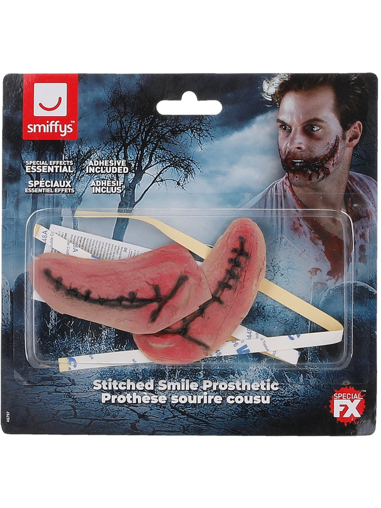 Latex Stitched Smile Prosthetic