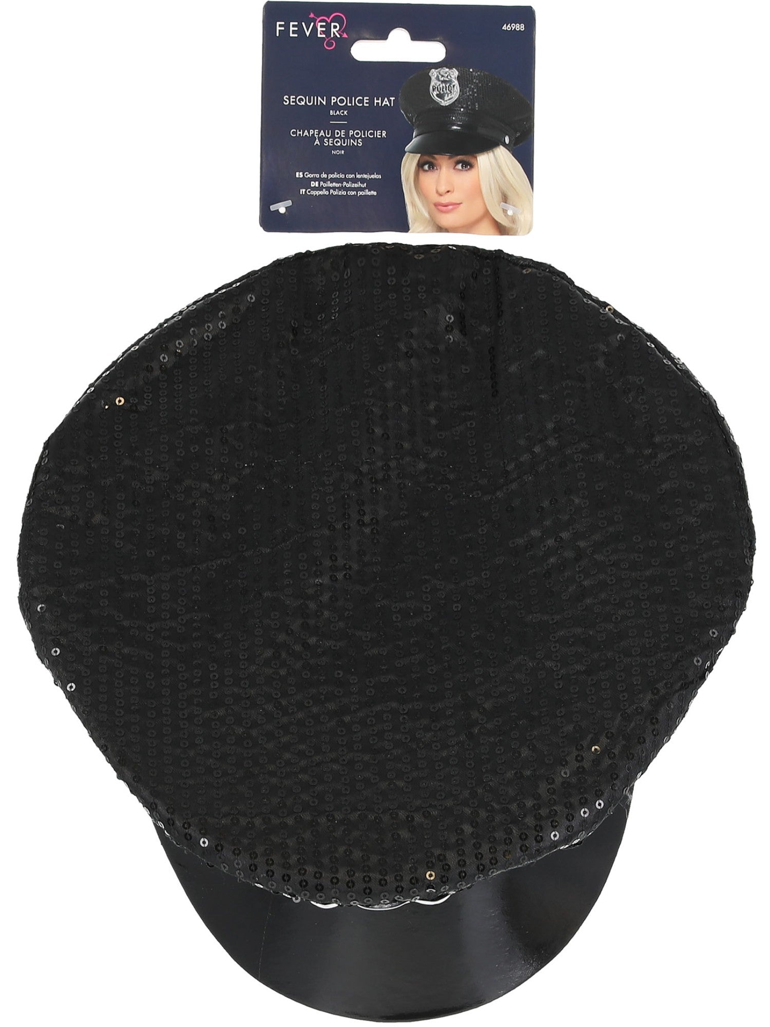 Fever Sequin Police Hat