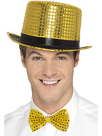 Sequin Top Hat, Gold