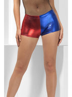 Fever Miss Jester Whiplash Shorts, Red & Blue