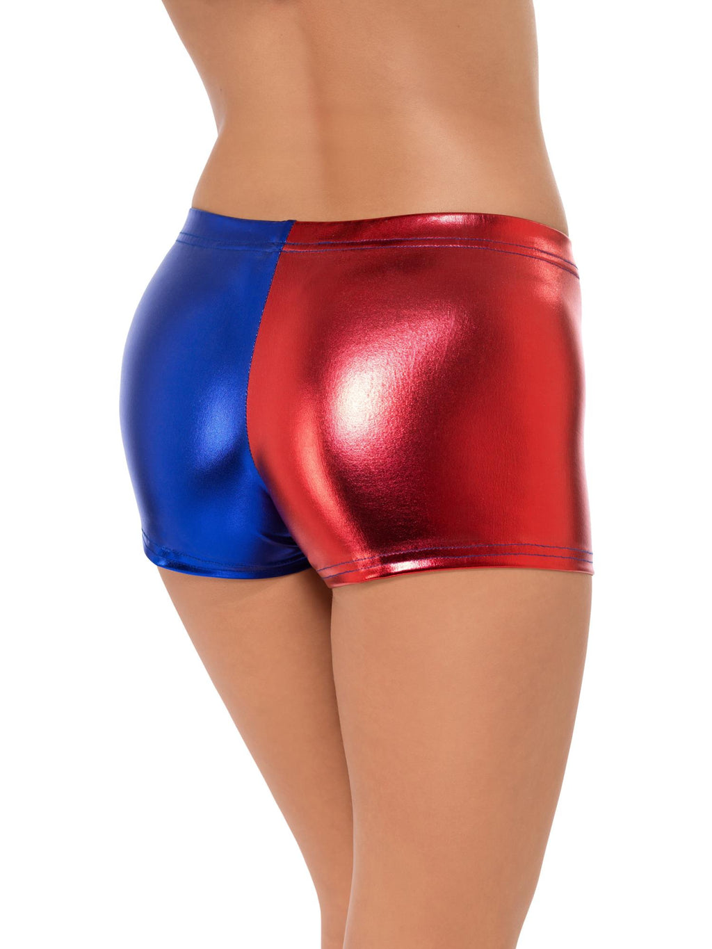 Fever Miss Jester Whiplash Shorts, Red & Blue