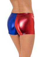 Fever Miss Jester Whiplash Shorts, Red & Blue