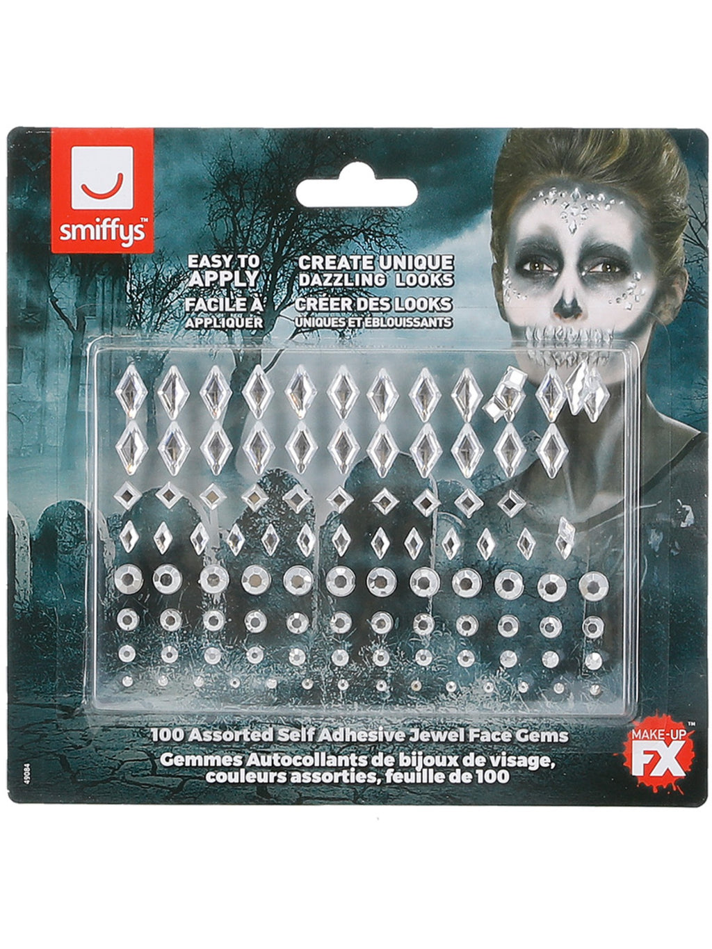 Jewel Face Gems, Silver