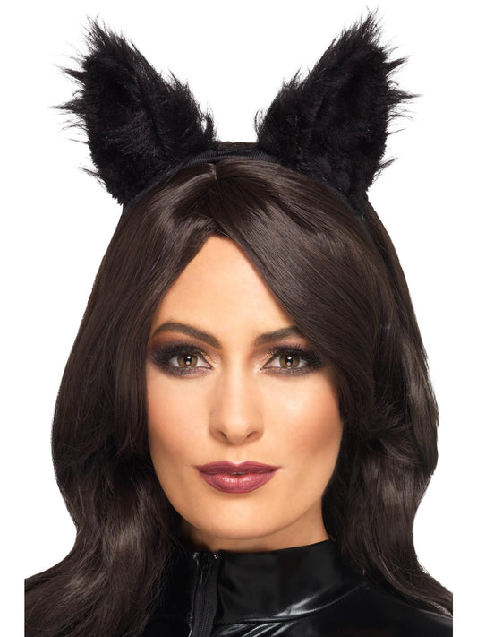 Long Pile Fur Cat Ears