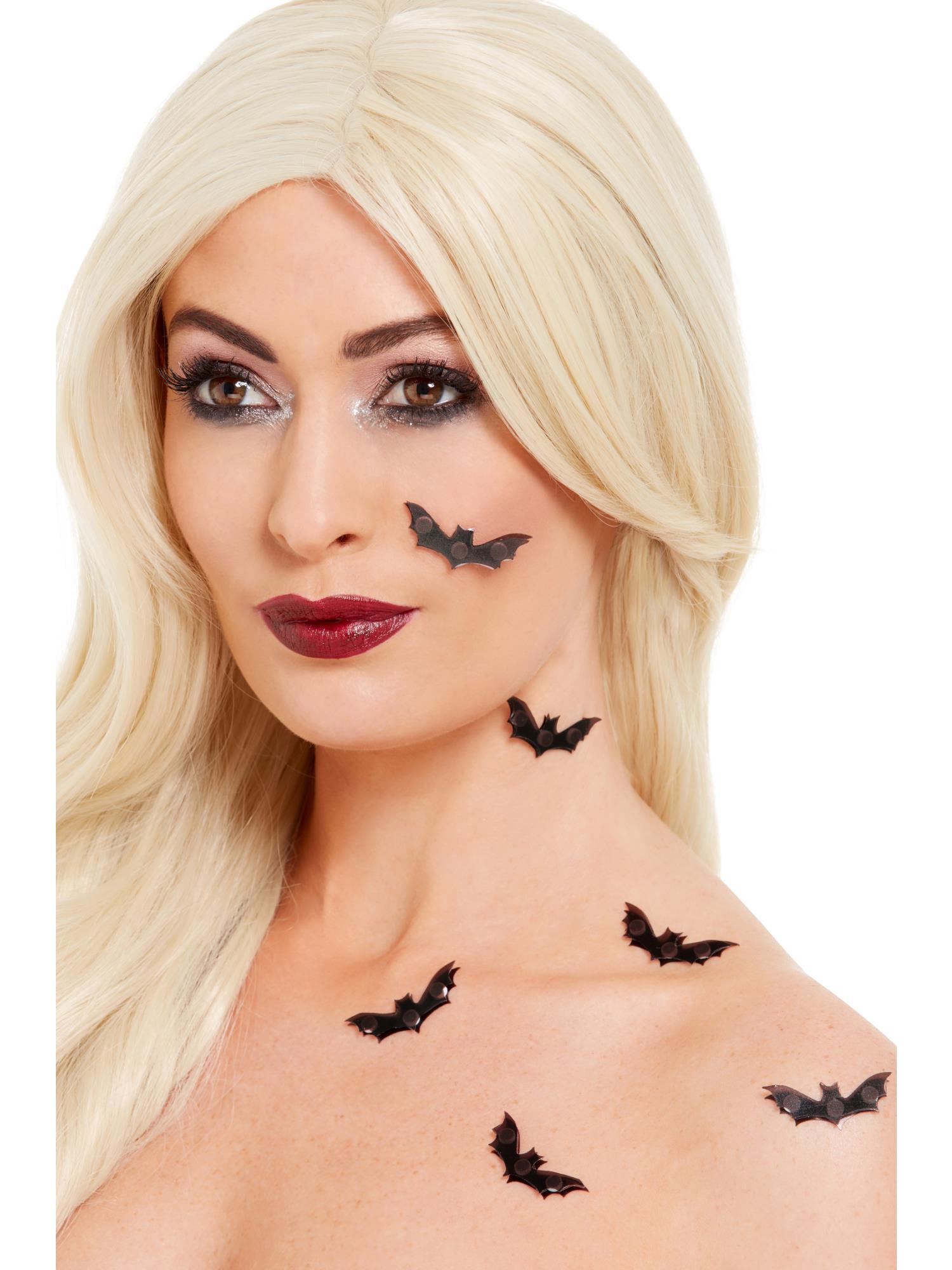 Smiffys Make-Up FX, 3D Bat Stickers