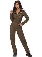 Top Gun Ladies Costume with Jumpsuit