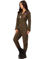 Top Gun Ladies Costume with Jumpsuit