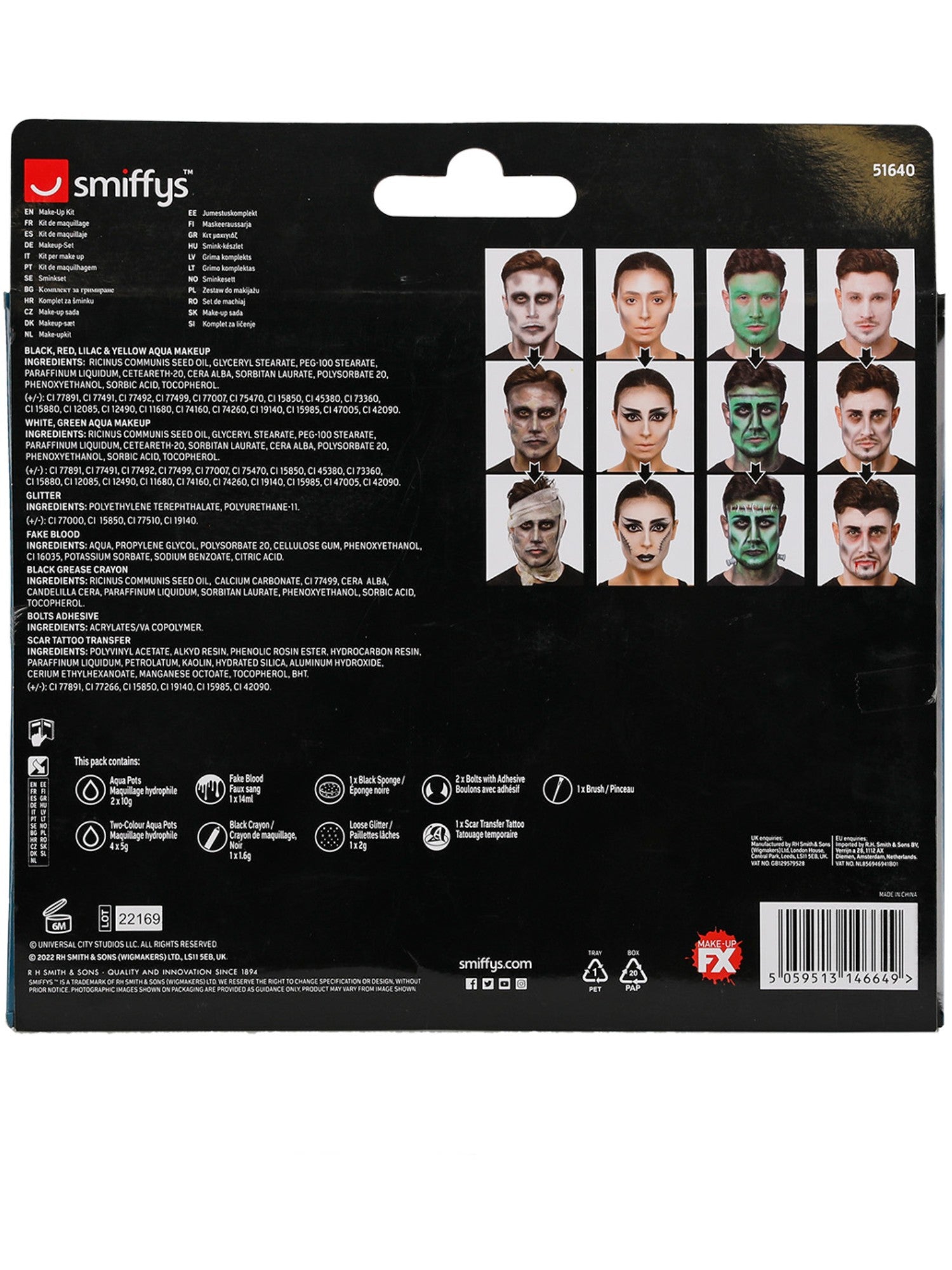 Universal Monsters Make-Up Bumper Kit