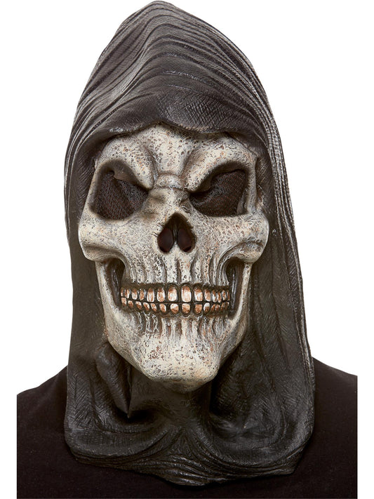 Hooded Skeleton Latex Mask