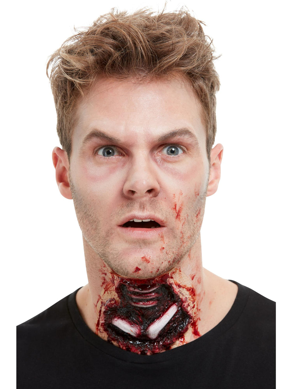 Smiffys Make-Up FX, Latex Exposed Throat Wound