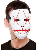 Stitch Face Mask, Neon Pink Light Up