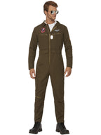 Top Gun Maverick Men's Aviator Costume, Green