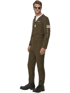Top Gun Maverick Men's Aviator Costume, Green