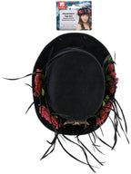 Floral Horn Top Hat