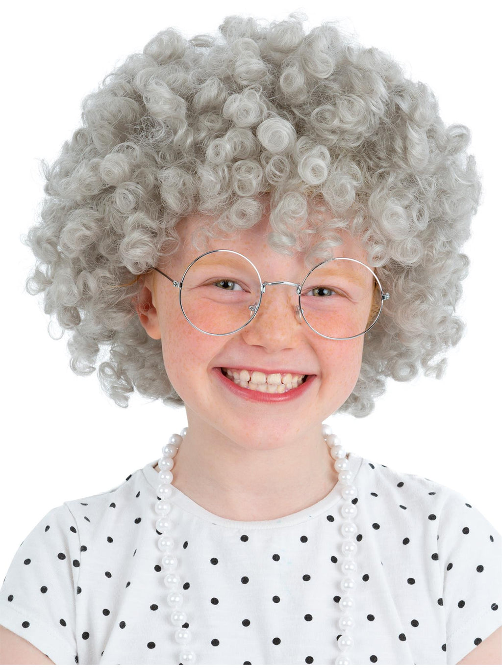 Kids Granny Perm Wig