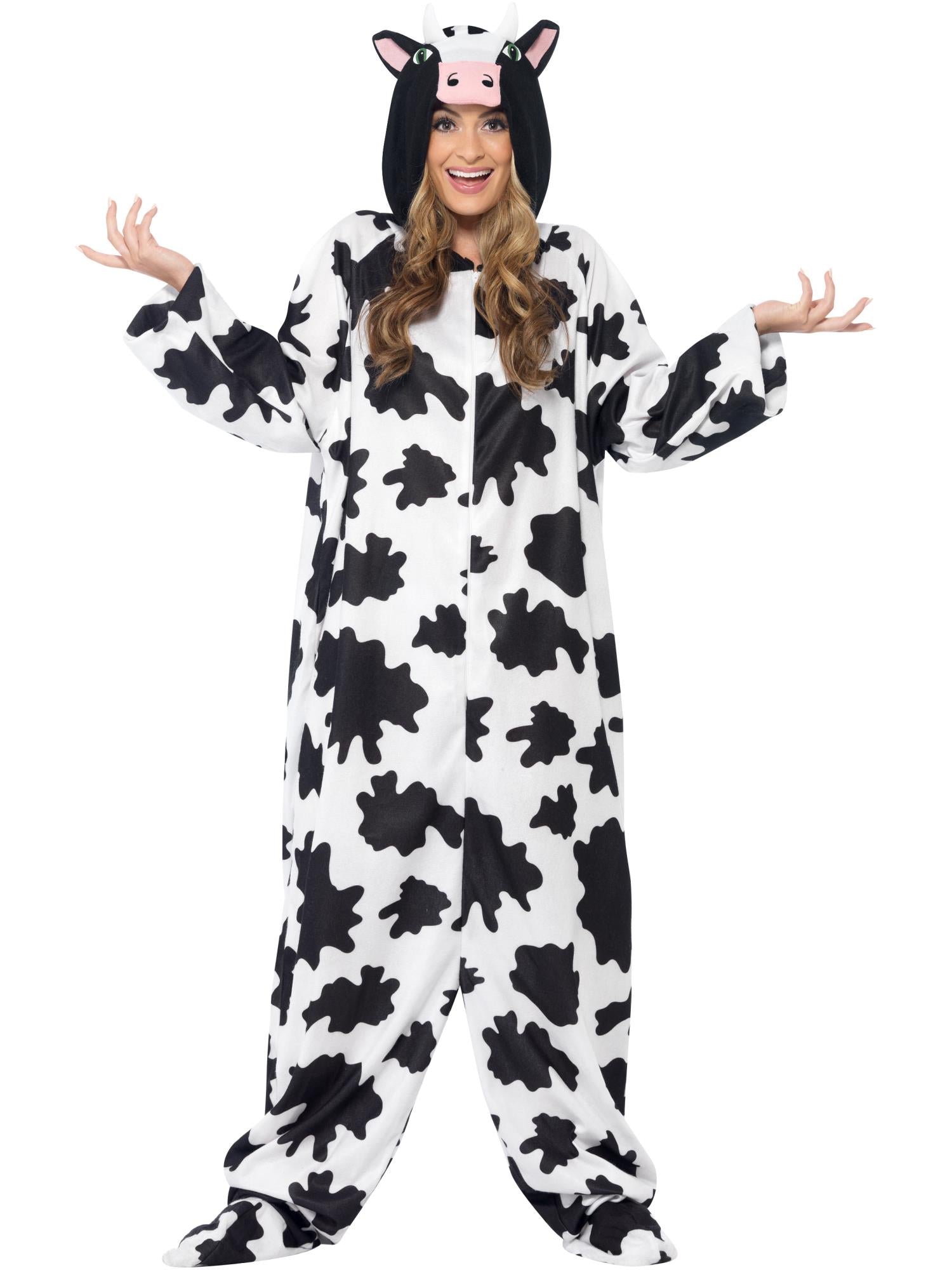Cow Costume with Hooded All in One
