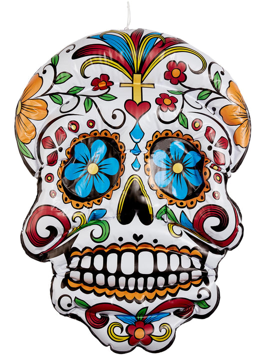 Inflatable Day of the Dead Hanging Skull