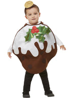 Childrens Christmas Pudding Glitter Costume
