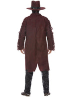 Mens Deluxe Dark Spirit Western Cowboy Costume, Burgundy