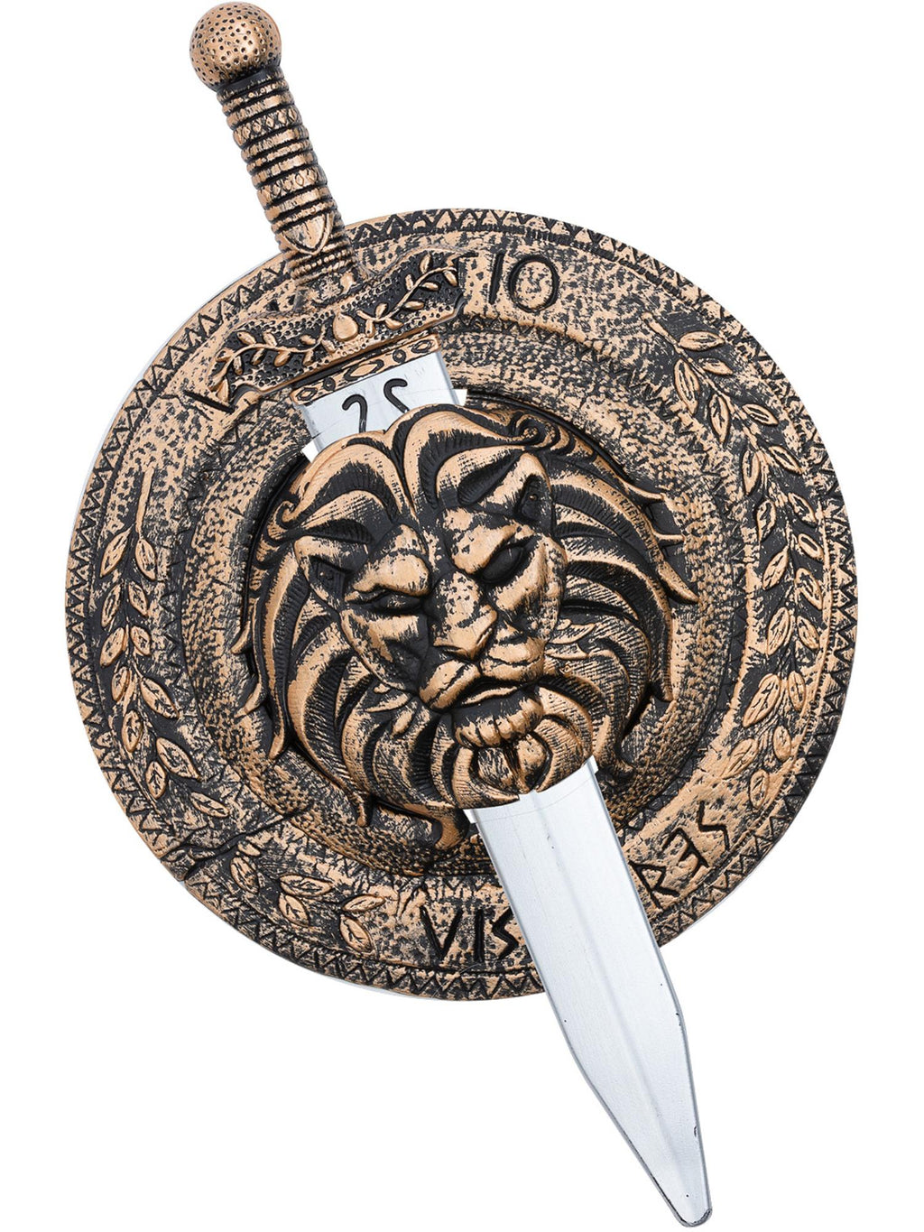 Gladiator Lion Shield 49cm & Sword 48cm