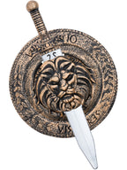 Gladiator Lion Shield 49cm & Sword 48cm