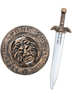 Gladiator Lion Shield 49cm & Sword 48cm