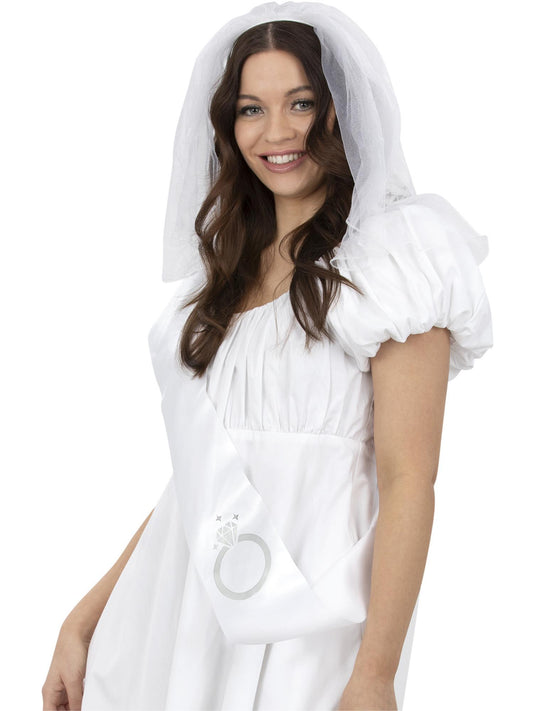 Universal Bride Veil & Sash Kit