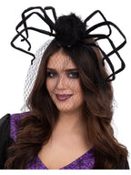 Adults Black Spider Headband