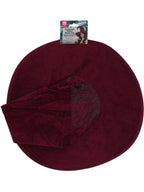 Burgundy Velour Witch Hat