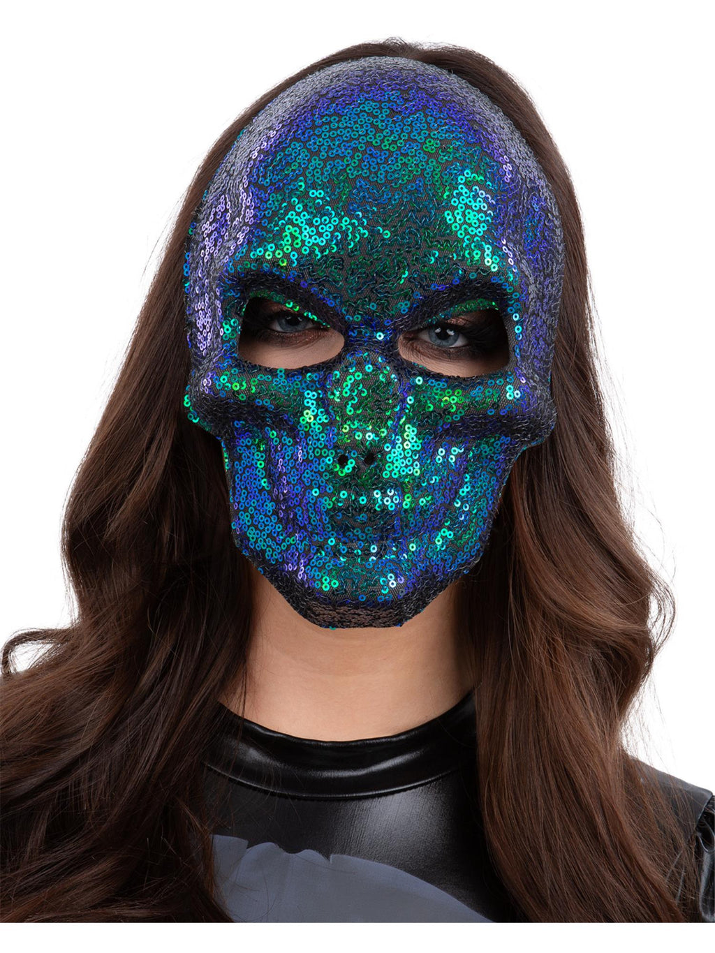 Silver Jewelled Robot Mask
