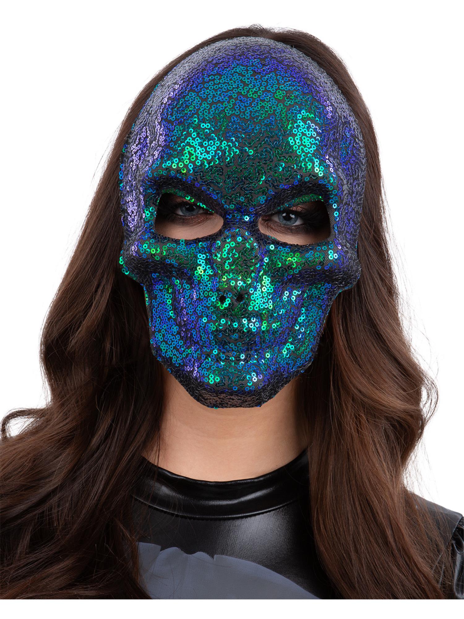 Silver Jewelled Robot Mask
