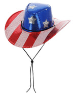 Sequin Stars & Stripes American Cowboy Hat