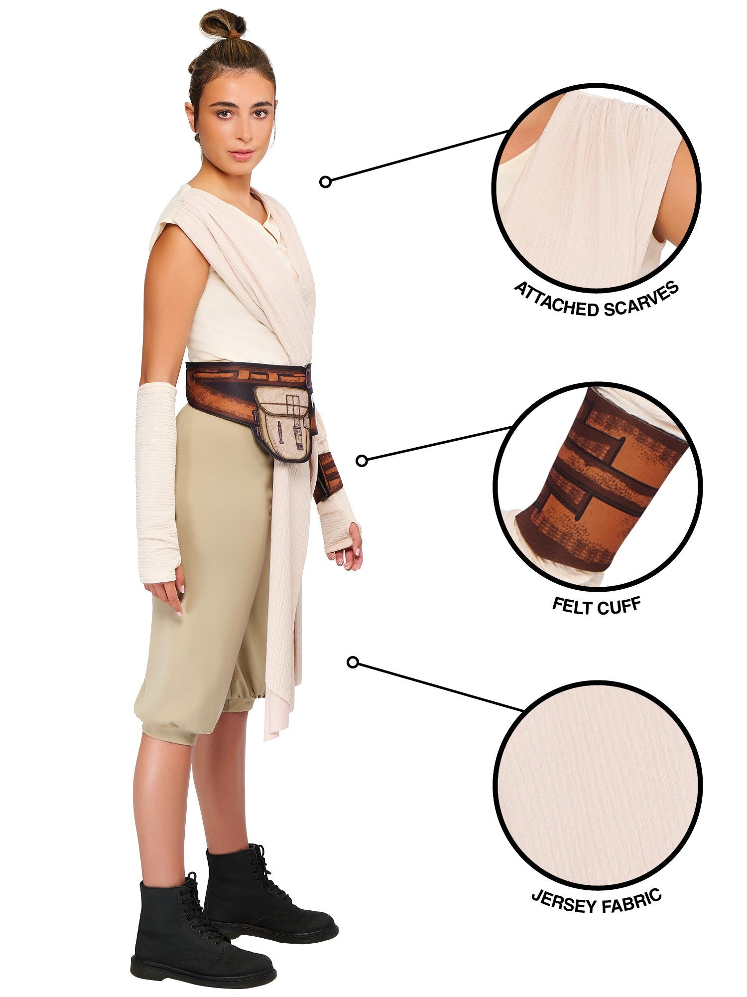Adult Deluxe Rey Costume From Star Wars The Force Awakens
