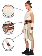 Adult Deluxe Rey Costume From Star Wars The Force Awakens