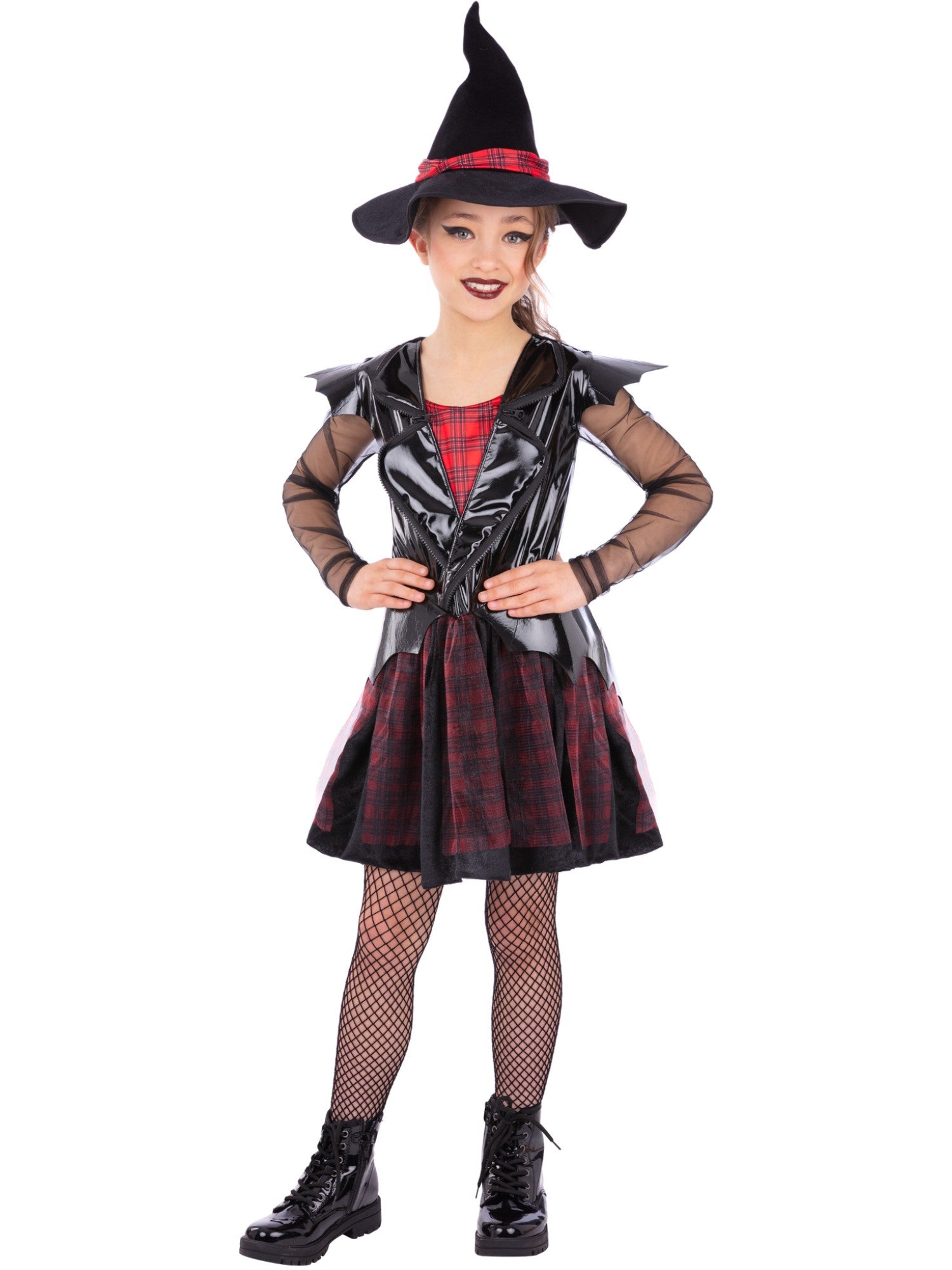 Girls Punk Witch Costume