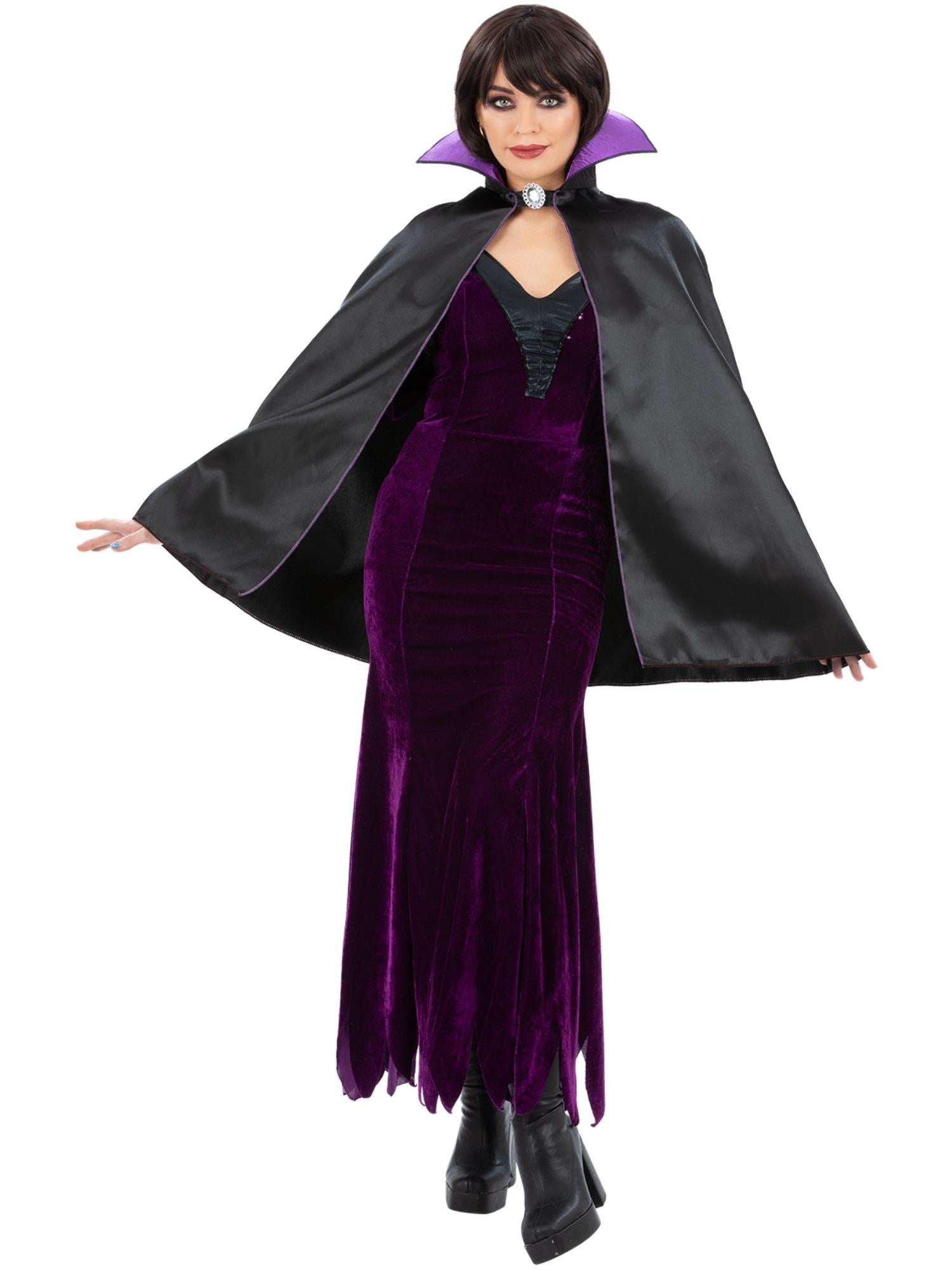 Dark Queen Cape with Collar, Adult