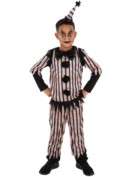 Dark Vintage Clown Costume, Boys