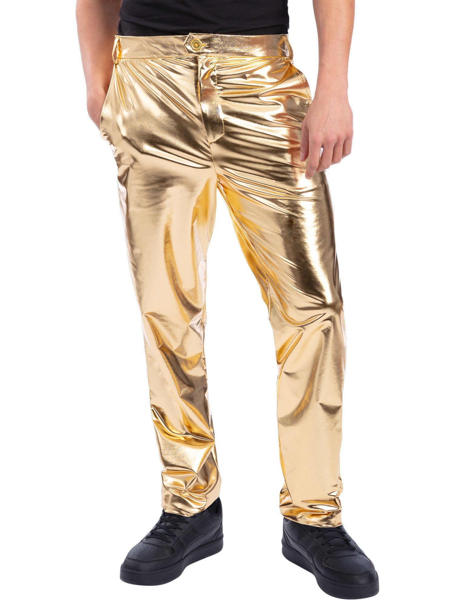 24 Carat Gold Trousers, Metallic Gold