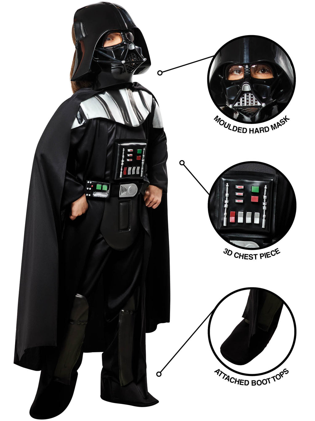 Kids Deluxe Darth Vader Costume From Star Wars Revenge Of The Sith