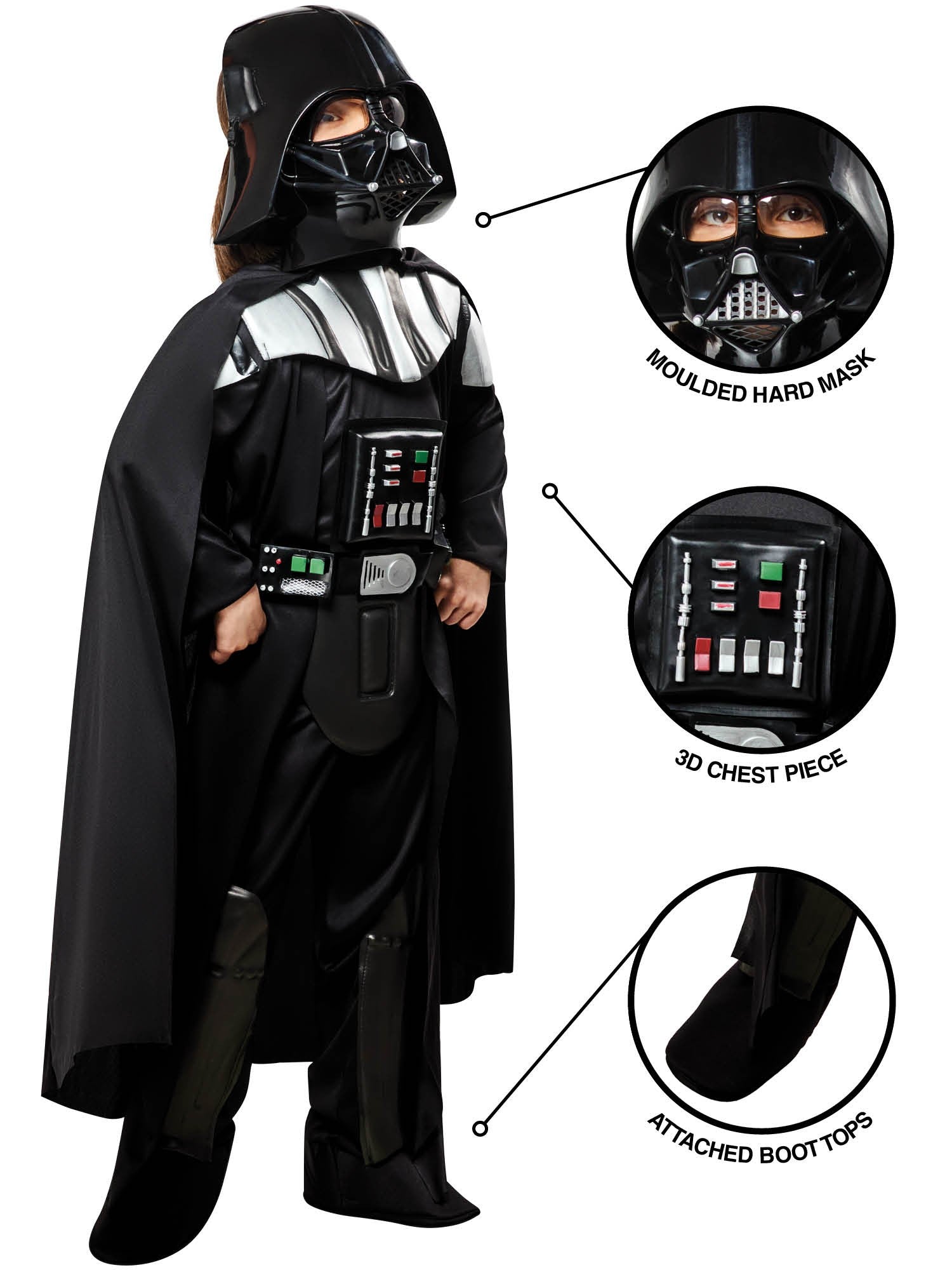 Kids Deluxe Darth Vader Costume From Star Wars Revenge Of The Sith