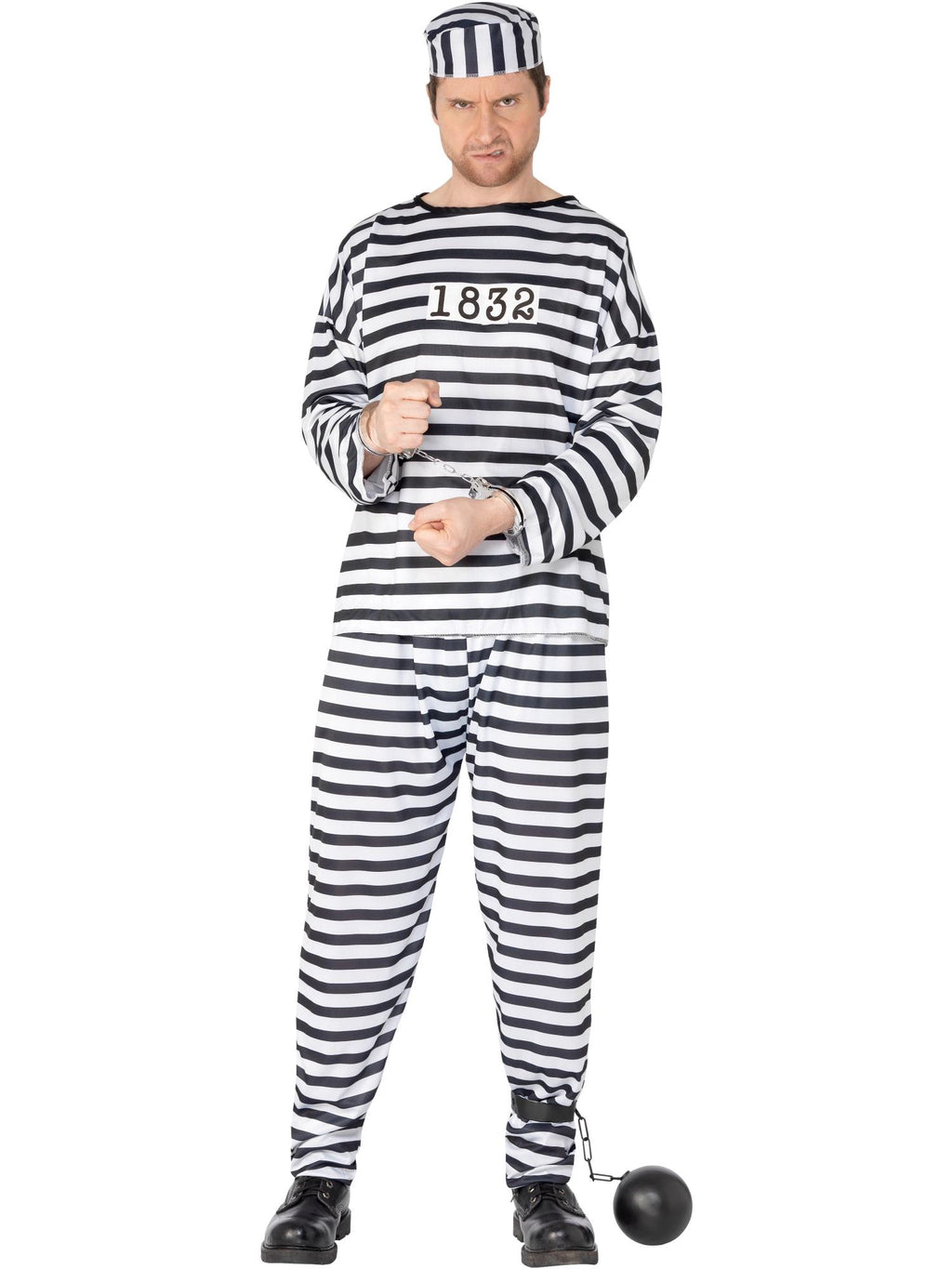 Convict Costume, Black & White