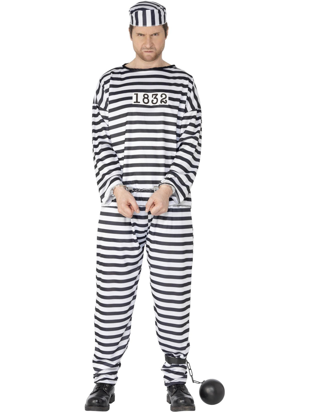 Convict Costume, Black & White